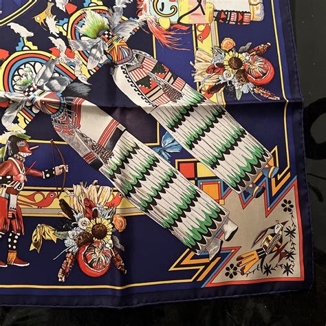 hermes kachinas wash scarf|kermit oliver kachinas scarf.